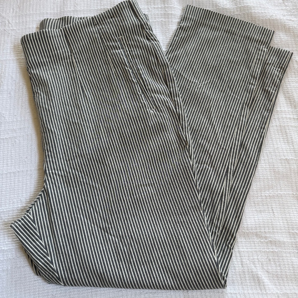 Stripped Skinny Trousers